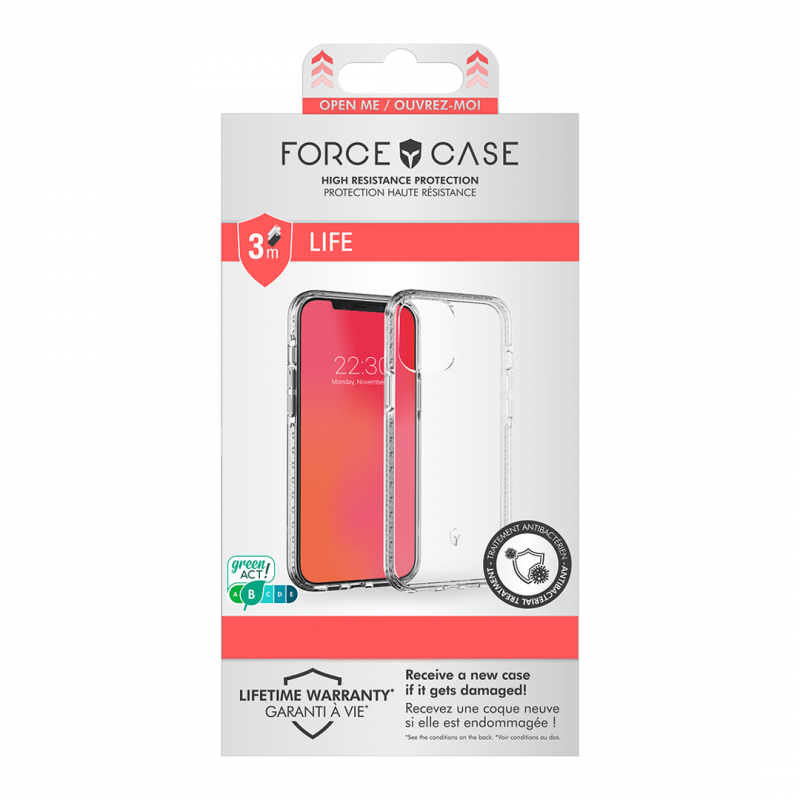 Coque de Protection Transparent FORCE CASE Life - Test de chute 3m - Huawei P30 Pro — FORCE · Smarty Paris 18e